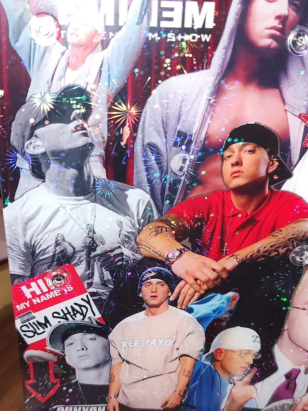 New! A5 Eminem Acrylic Shaker Photo Notebook